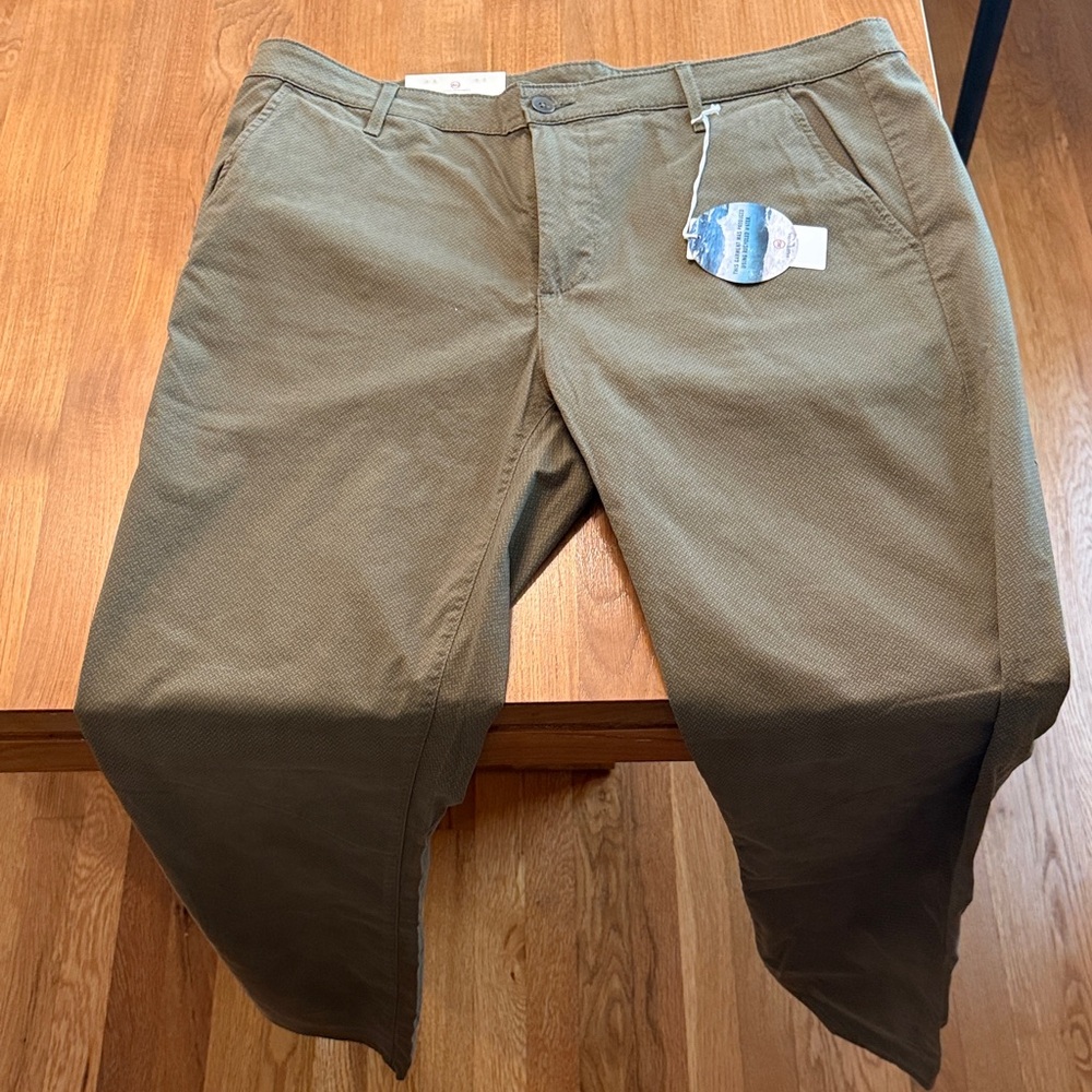 AG Adriano Goldschmied Marshall Keen Notting Vine khaki green modern slim 38/34